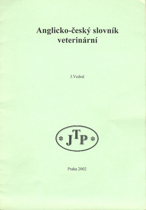 Anglicko-český slovník veterinární