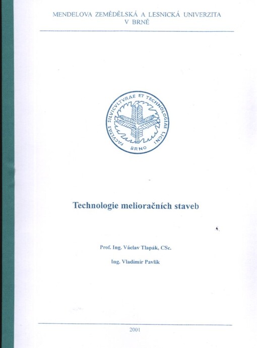 Technologie melioračních staveb