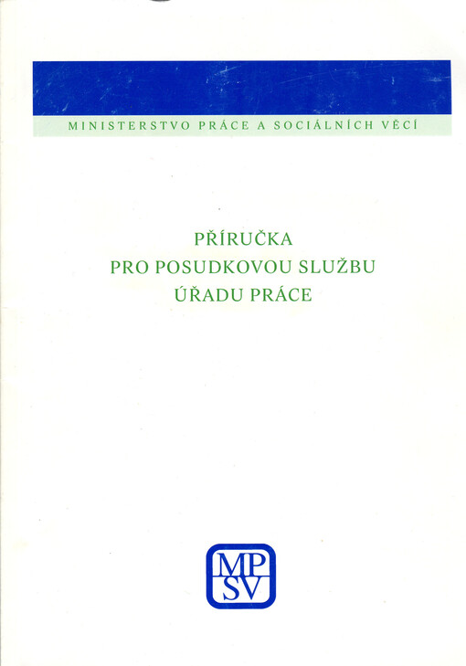 Příručka pro posudkovou službu úřadu práce