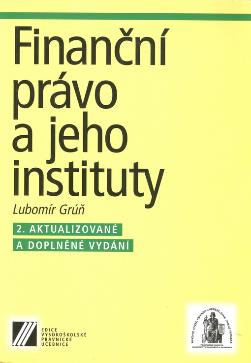 Finanční právo a jeho instituty