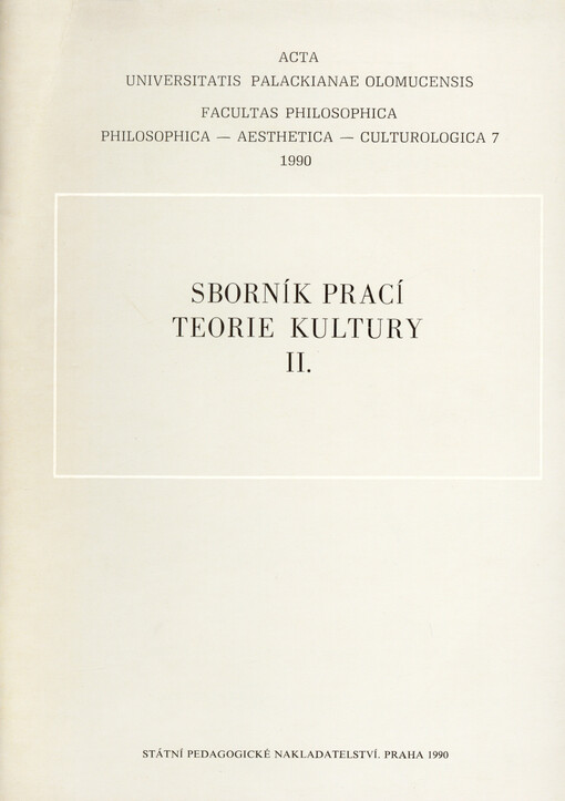 Acta Universitatis Palackianae Olomucensis.Facultas philosophica.