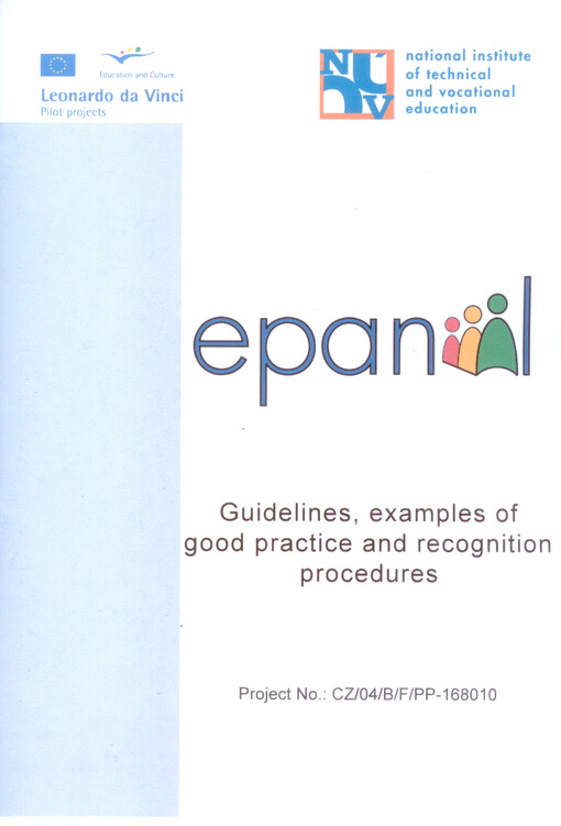 EPANIL : guidelines, examples of good practice and recognition procedures : project No: CZ/04/B/F/PP-168010