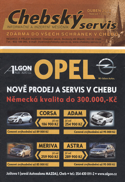 Chebský servis :informační a inzertní měsíčník