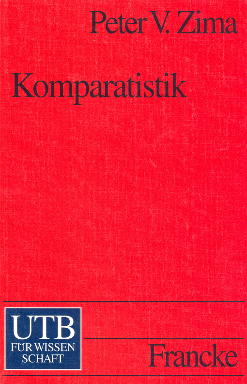 Komparatistik : Einführung in die vergleichende Literaturwissenschaft