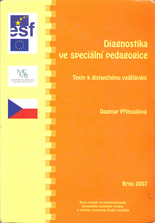 Diagnostika ve speciální pedagogice :texty k distančnímu vzdělávání