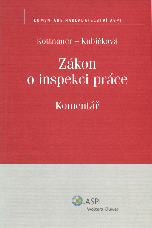 Zákon o inspekci práce : komentář s aktualizací při změně zákona
