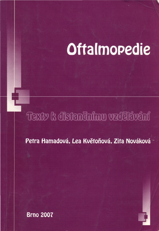 Oftalmopedie: texty k distančnímu vzdělávání