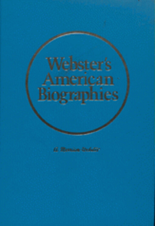 Webster´s American biographies