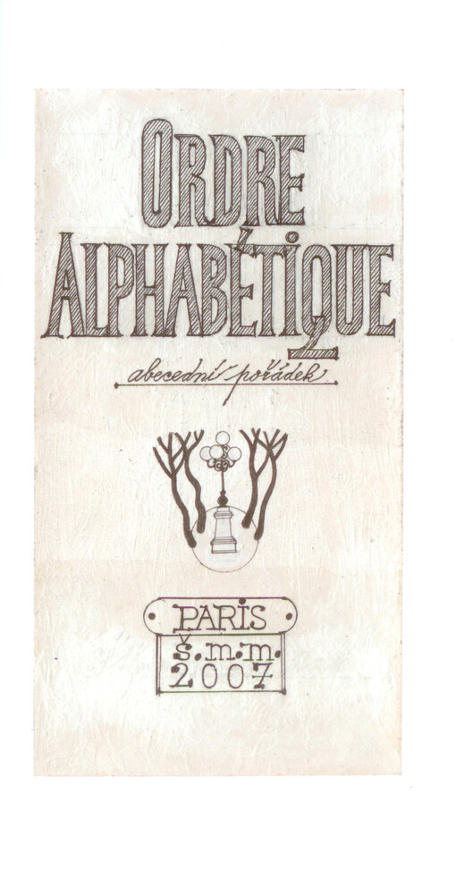 Ordre Alphabétique : abecední pořádek   