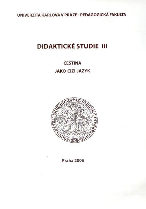 Didaktické studie III: čeština jako cizí jazyk