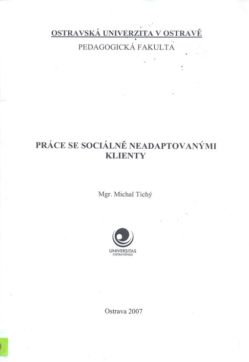Práce se sociálně neadaptovanými klienty