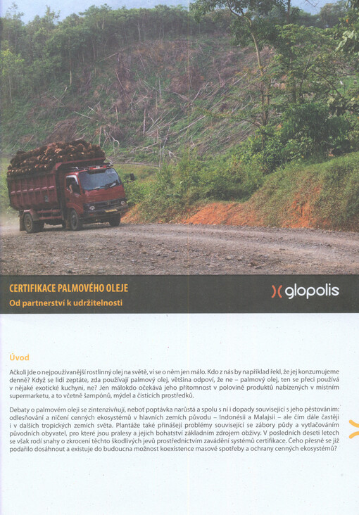 Certifikace palmového oleje :od partnerství k udržitelnosti