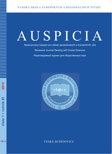 Auspicia : recenzovaný časopis pro otázky společenských věd