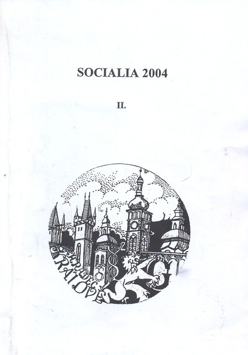 Socialia 2004 :sborník příspěvků z mezinárodní konference konané v Hradci Králové 14.-15.10.2004. II.