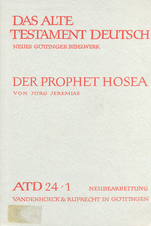 Der Prophet Hosea