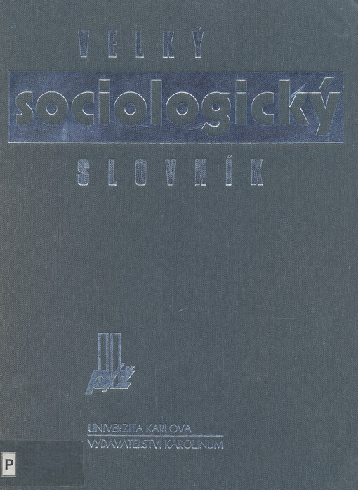 Velký sociologický slovník