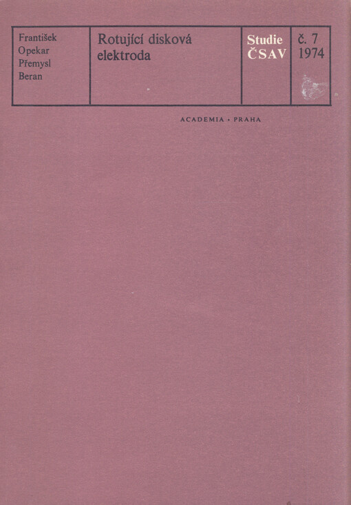 Rotující disková elektroda