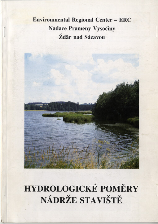 Hydrologické poměry nádrže Staviště    