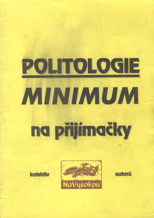 Politologie : minimum na přijímačky