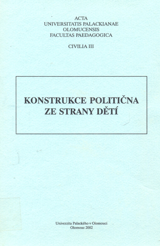 Konstrukce politična ze strany dětí