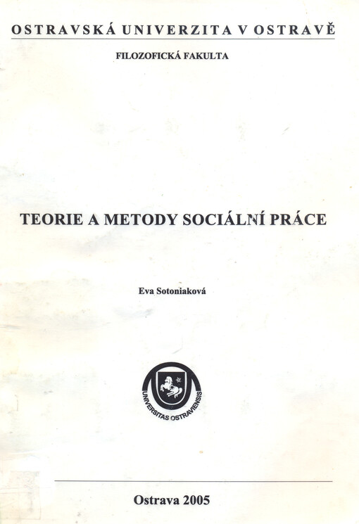 Teorie a metody sociální práce