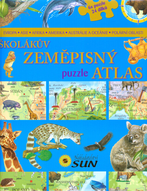 Školákův zeměpisný puzzle atlas