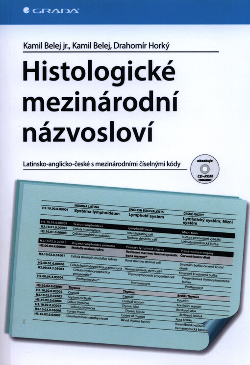 Histologické mezinárodní názvosloví :latinsko-anglicko-české s mezinárodními číselnými kódy