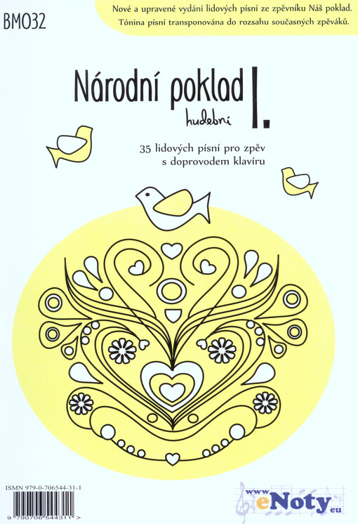 Národní poklad hudební.35 lidových písní pro zpěv s doprovodem klavíruI.