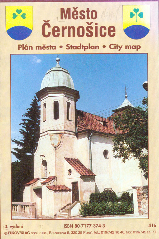Město Černošice plán města