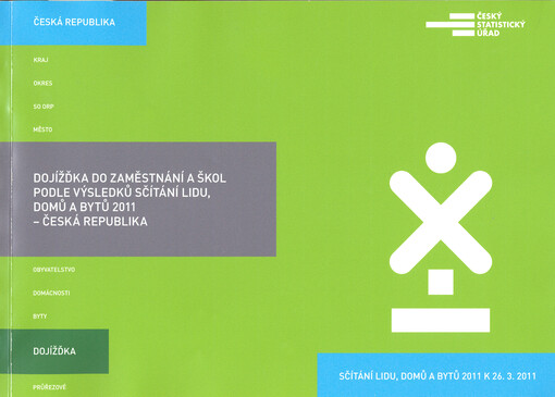 Dojížďka do zaměstnání a škol podle výsledků Sčítání lidu, domů a bytů 2011 - Česká republika