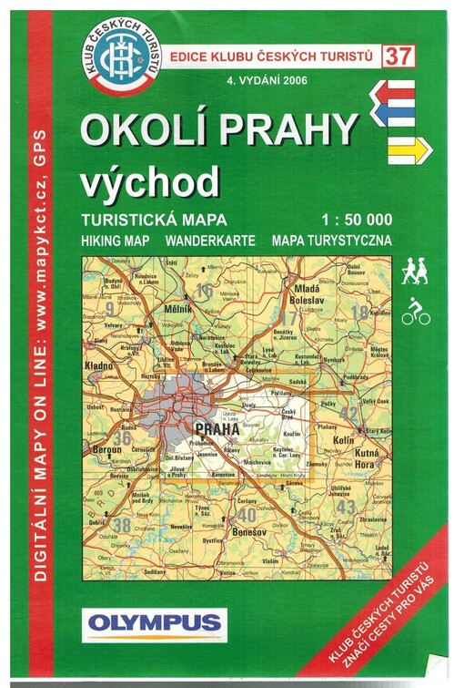 Okolí Prahy - východturistická mapa 1:50 000