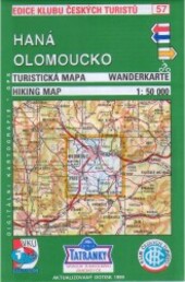 Haná Olomoucko turistická mapa
