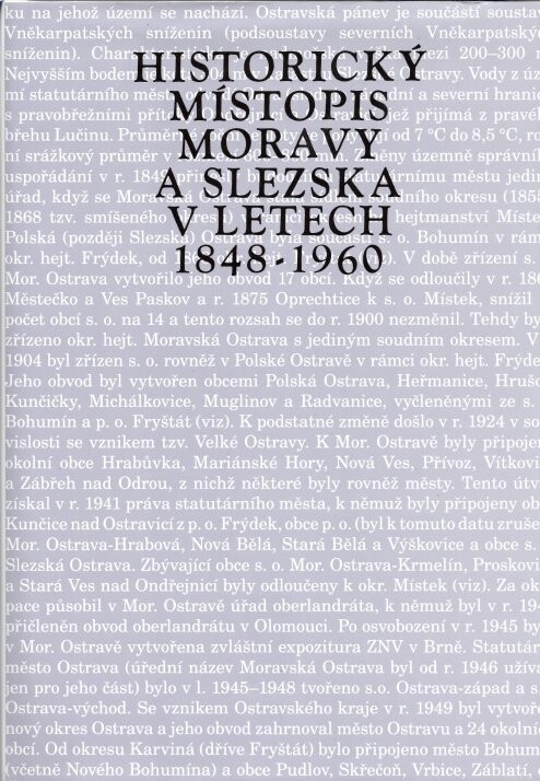 Historický místopis Moravy a Slezska v letech 1848-1960