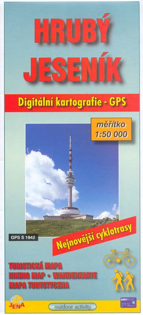 Hrubý Jeseníkdigitální kartografie - GPS : turistická mapa : nejnovější cyklotrasy