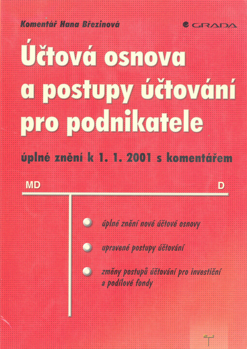 Účtová osnova a postupy účtování pro podnikatele : úplné znění k 1.1.2001 s komentářem