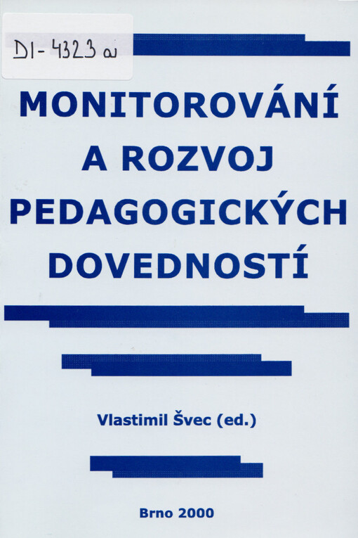 Monitorování a rozvoj pedagogických dovedností
