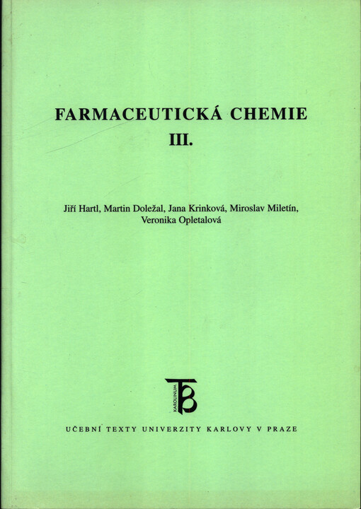 Farmaceutická chemie III.