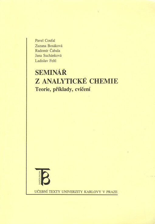Seminář z analytické chemie : teorie, příklady, cvičení