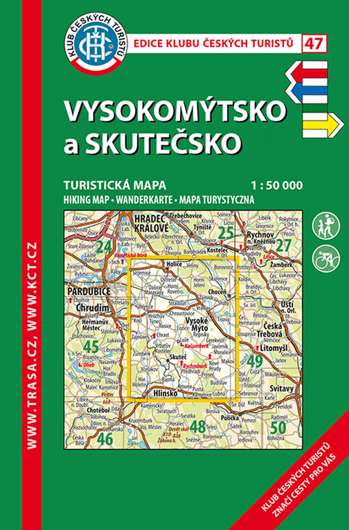 Vysokomýtsko a Skutečsko turistická mapa 1:50^000