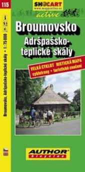 BroumovskoAdršpašsko-teplické skály : velká cykloturistická mapa : cyklotrasy-turistické značení