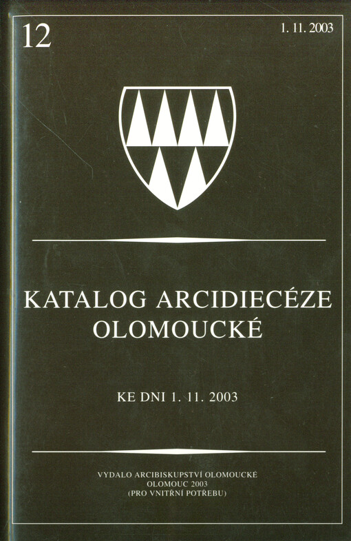 Katalog arcidiecéze olomoucké ke dni ...