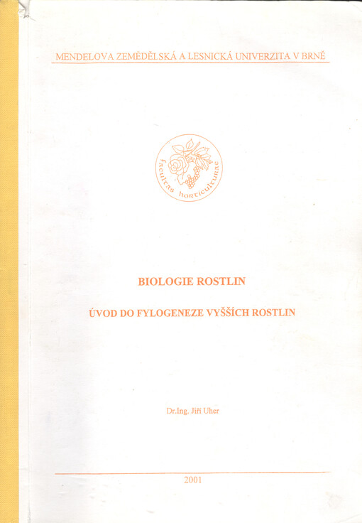 Biologie rostlin: úvod do fylogeneze vyšších rostlin
