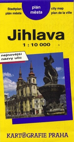 Jihlava plán města : Stadtplan : city map : plan de ville : nejnovější názvy ulic : 1:10 000