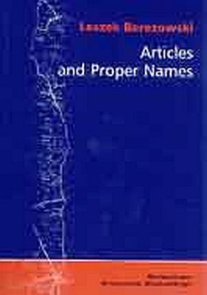 Articles and proper names /