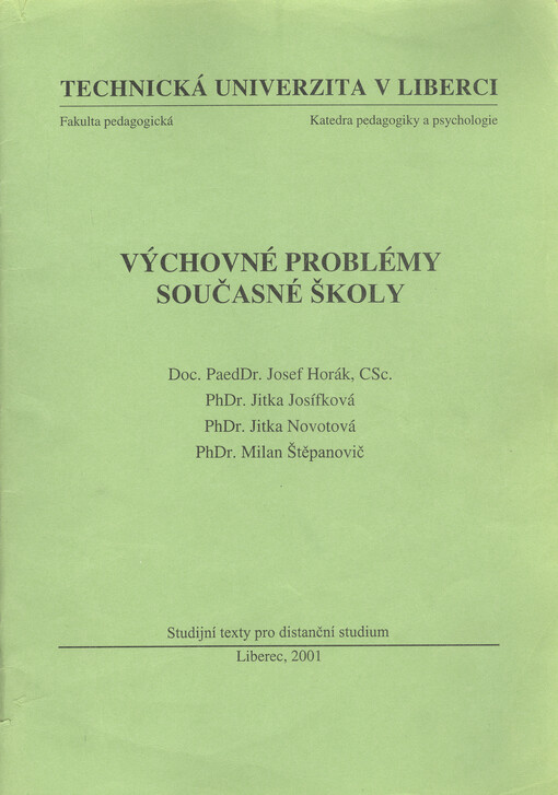 Výchovné problémy současné školy