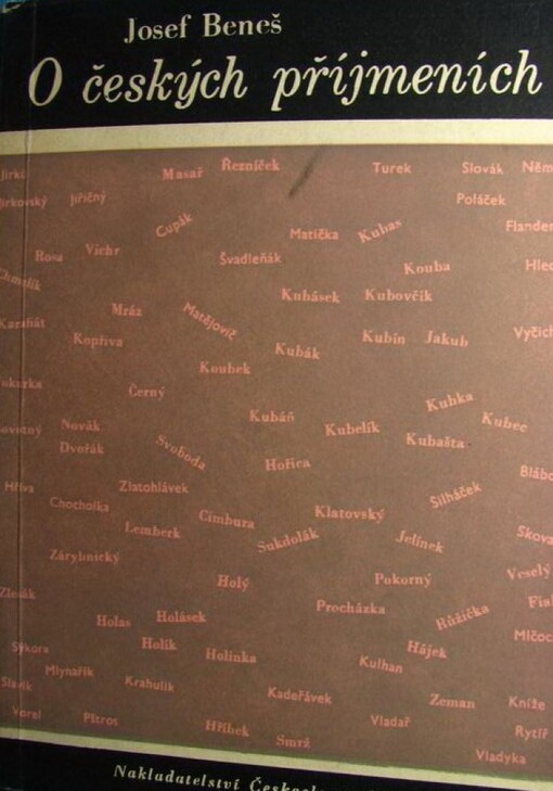 O českých příjmeních :rejstříky