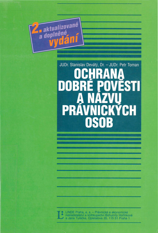 Ochrana dobré pověsti a názvu právnických osob