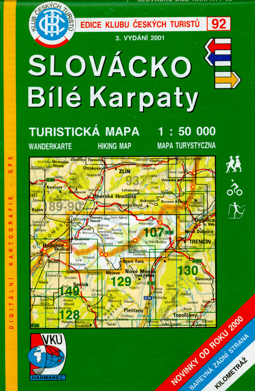 Slovácko Bílé Karpaty : turistická mapa 1:50 000