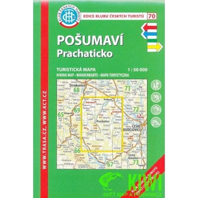 Pošumaví Prachaticko : turistická mapa 1:50 000 : novinky od roku 2000 : digitální kartografie-GPS