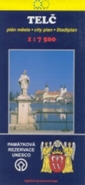 Telč plán města 1:7^500 : památková rezervace UNESCO : digitálně zpracovaná mapa